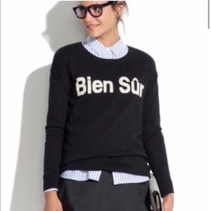 Madewell Bien Sur Black Sweater